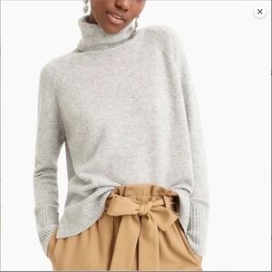 Merino wool and alpaca grey supersoft turtleneck